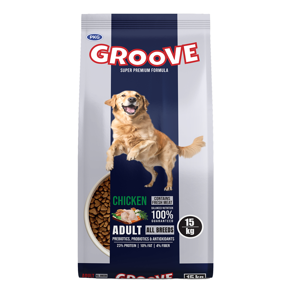 Groove Dog Food - Chicken Flavor - 15 KG